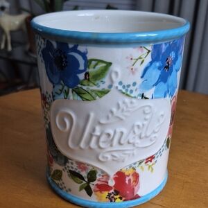 The Pioneer Woman Melody Stoneware Utensil Holder